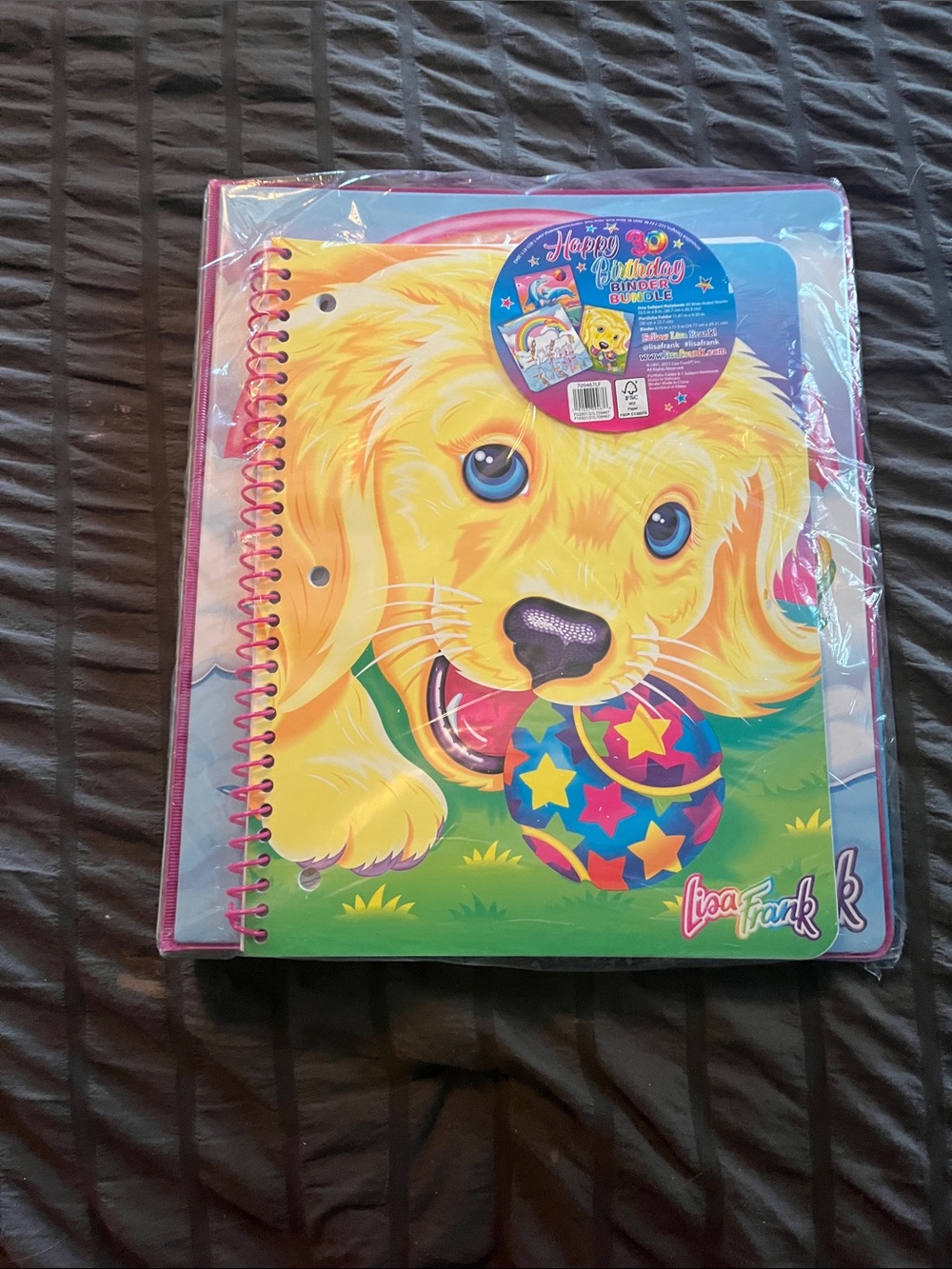 Lisa Frank happy 30th birthday binder  bundle
